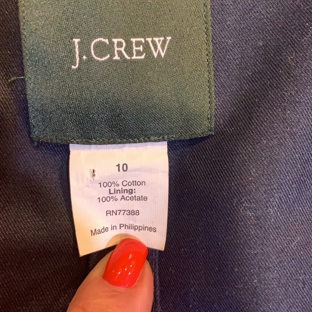 J. Crew navy women’s coat - Picture 6 of 7